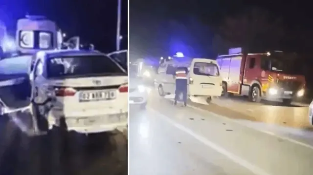 gaziantepte iki otomobil carpisti olu ve yaralilar var DWGW1TTU