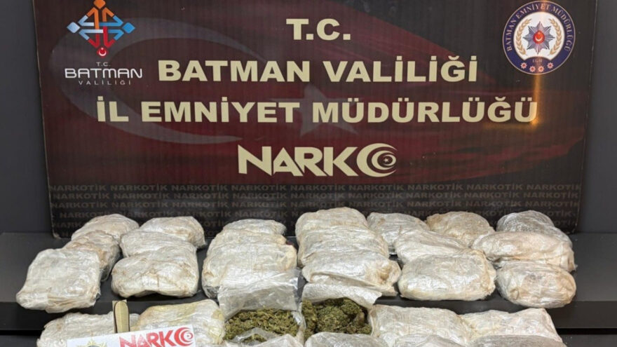 Batman’da Uyuşturucu Operasyonu: 20 Kilogram Skunk Ele Geçirildi
